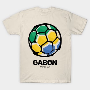 Gabon Football Country Flag T-Shirt